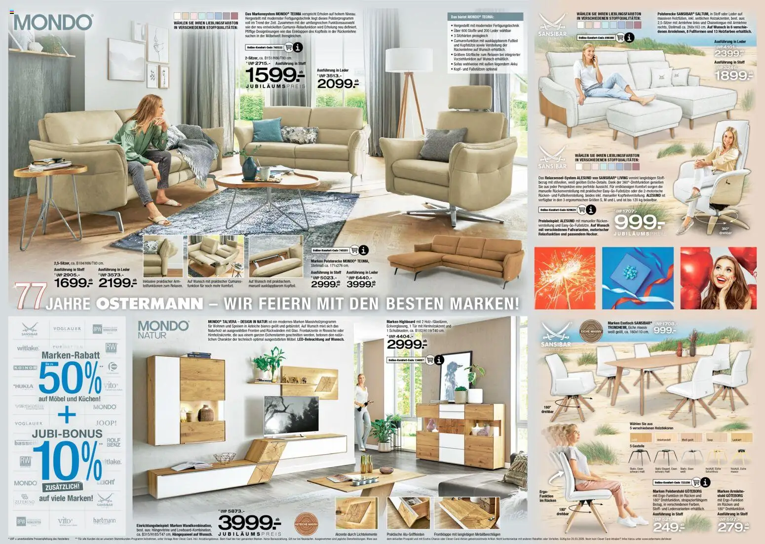 Ostermann Prospekt 	 – gültig ab 28.02.2026 | Seite: 2 | Produkte: HIghboard, Esstisch, Hängevitrine, Stuhl