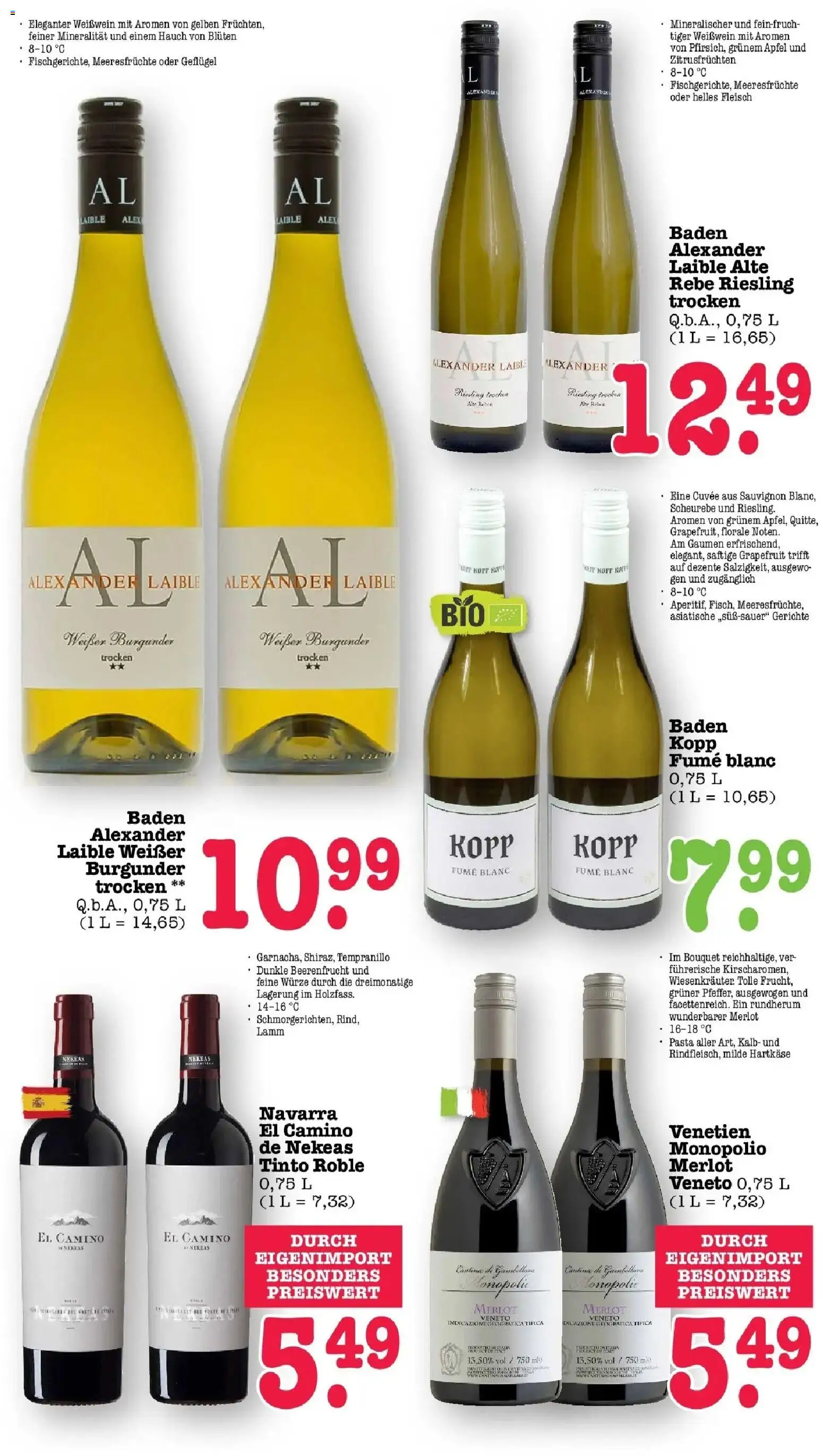 Angebote – gültig ab 27.04.2026 | Seite: 18 | Produkte: Weißwein, Äpfel, Meeresfrüchte, Fleisch