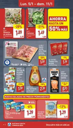 Vista previa LA TABLA® Jamón cocido extra finas lonchas, 200 g (7,95 €/kg) válido desde el 05.01.2026 | Página: 6