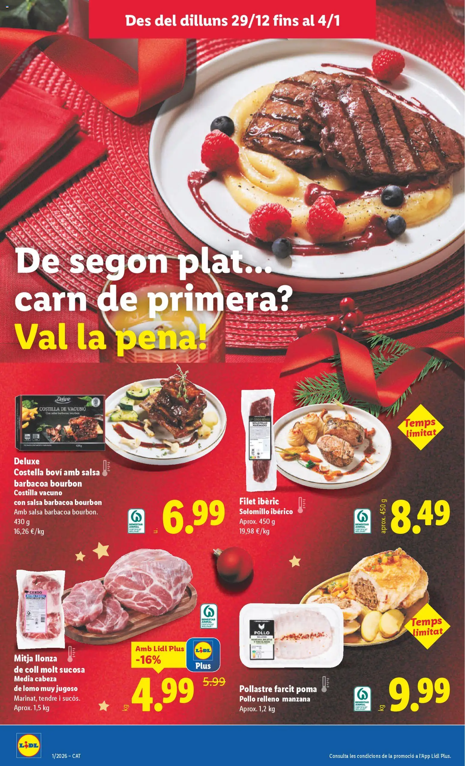 Lidl folleto │ válido desde el 29.12.2025 | Página: 4 | Productos: Cerdo, Manzana, Apple, Barbacoa