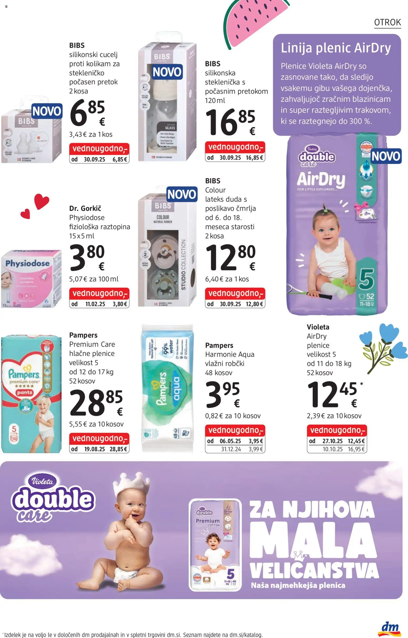 Novi DM Drogerie Markt katalog ponudbe – veljaven od 03.11.2025 | Stran: 27 | Izdelki: Plenice, Robčki, Kos