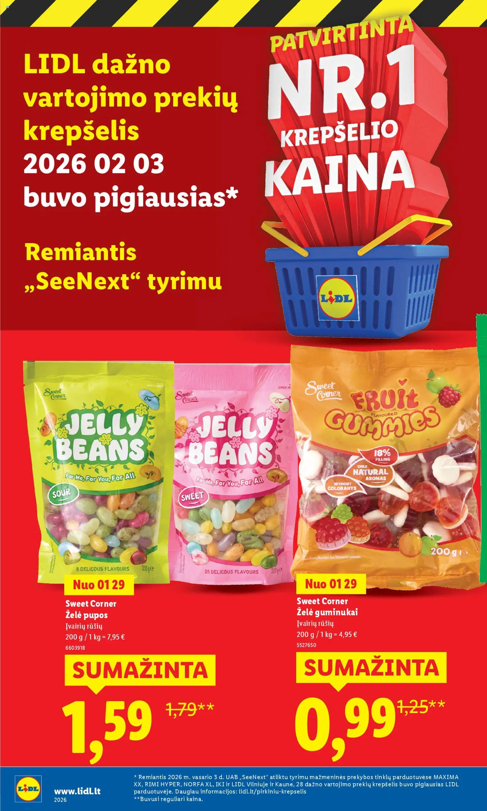 LIDL akcijos nuo 02.03.2026 | Puslapis: 16 | Prekių: Krepšelis, Guminukai