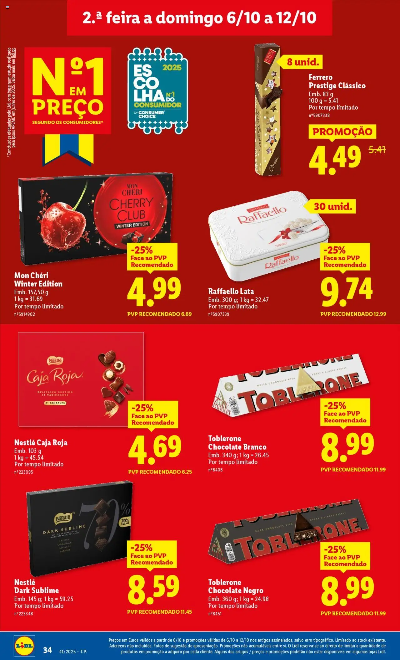 Lidl folheto │ válido de 06.10.2025 | Página: 34 | Produtos: Base, Nestlé, Chocolate