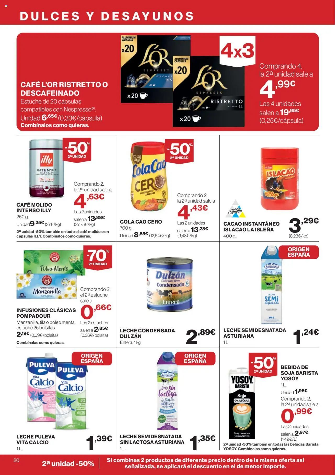 Supercor Canarias │ válido desde el 25.09.2025 | Página: 20 | Productos: Café, Café molido, Φαρίνα, Φρυγανιές σικάλεως