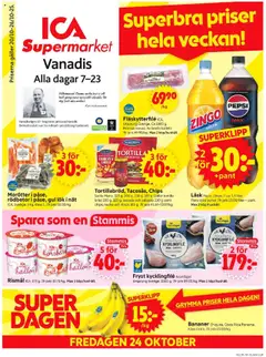 ICA Supermarket - Stockholm - Förhandsvisning av reklamblad från butik ICA Supermarket aktuell från 20.10.2025