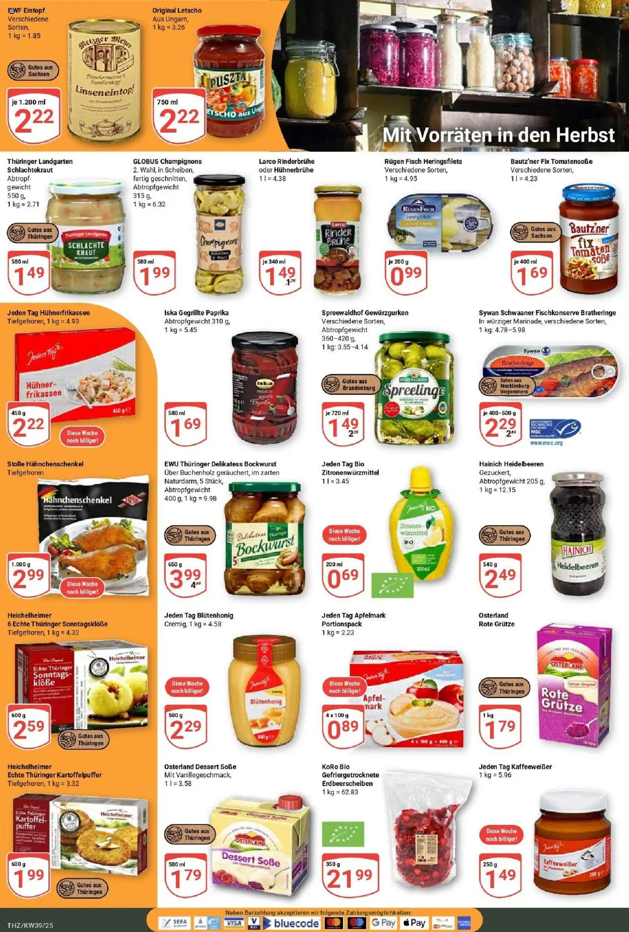 Globus prospekt Zeitz	 – gültig ab 21.09.2025 | Seite: 15 | Produkte: Gewicht, Tomaten, Fisch, Kraut
