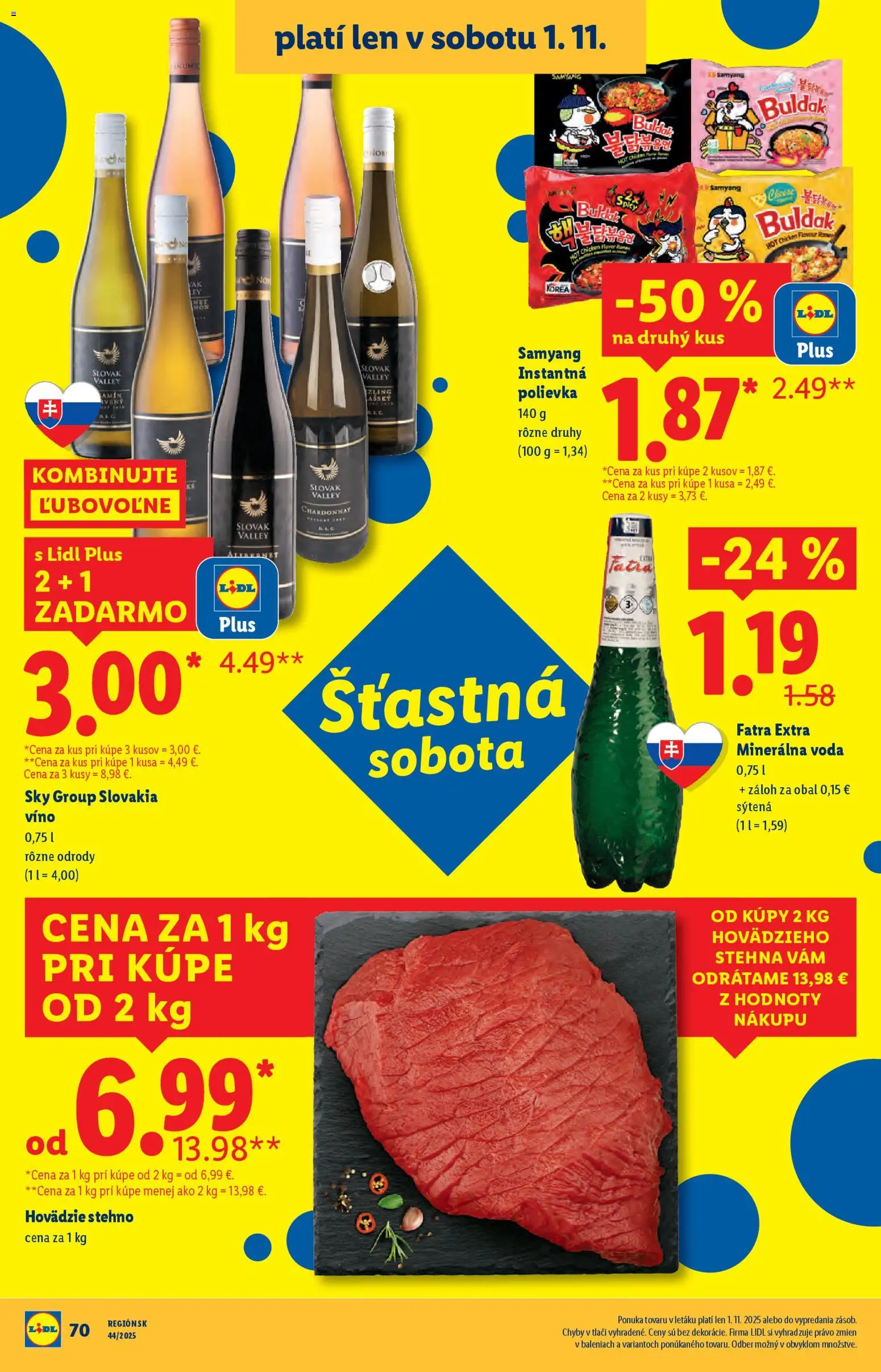 Nové Lidl akcie – leták je platný od 30.10.2025 | Strana: 46 | Produkty: Víno, Voda, Fatra, Minerálna voda