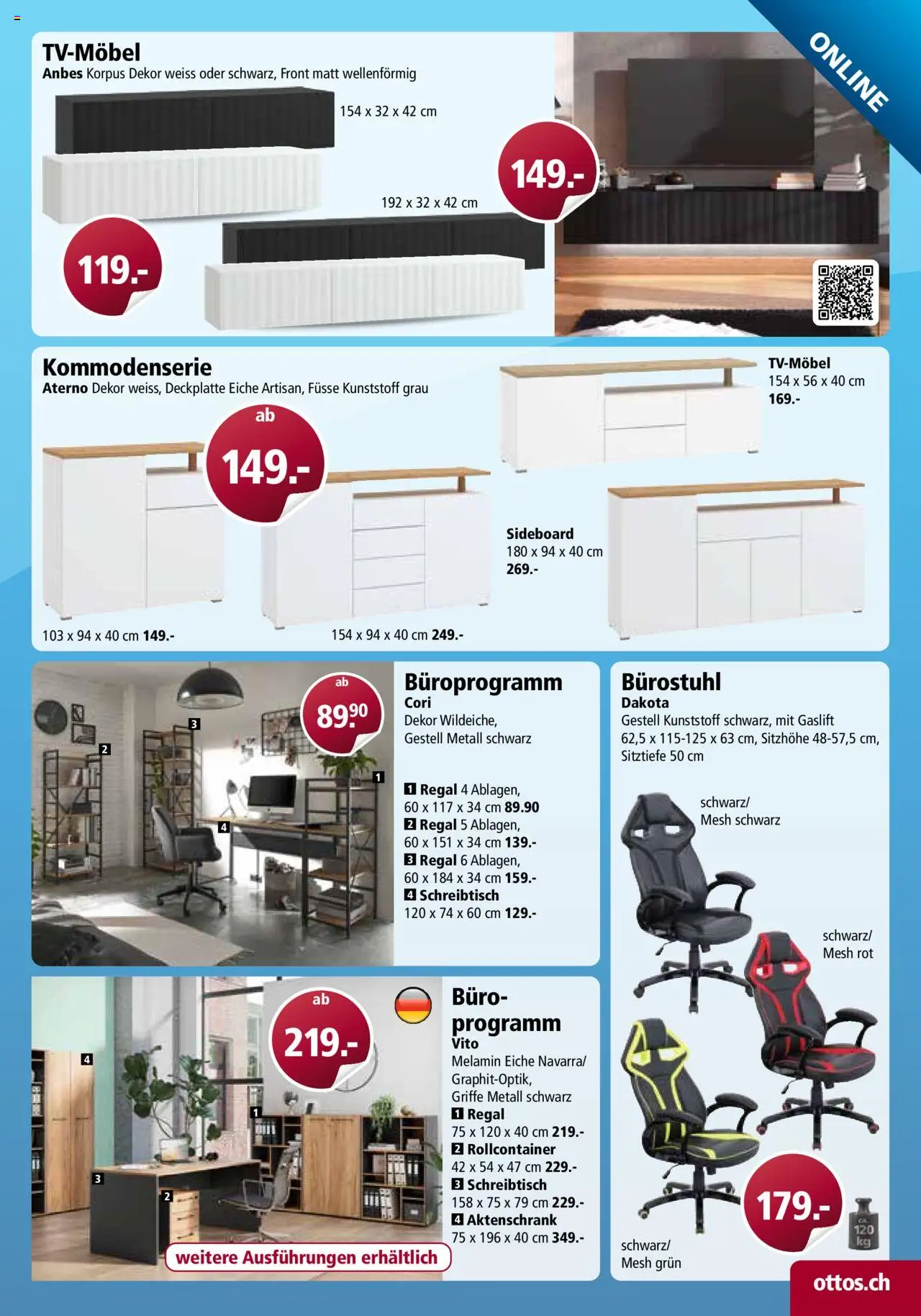 Otto's Aktionen Online Katalog ab 25.08.2025 | Seite: 25 | Produkte: Regal, Rollcontainer, Sideboard