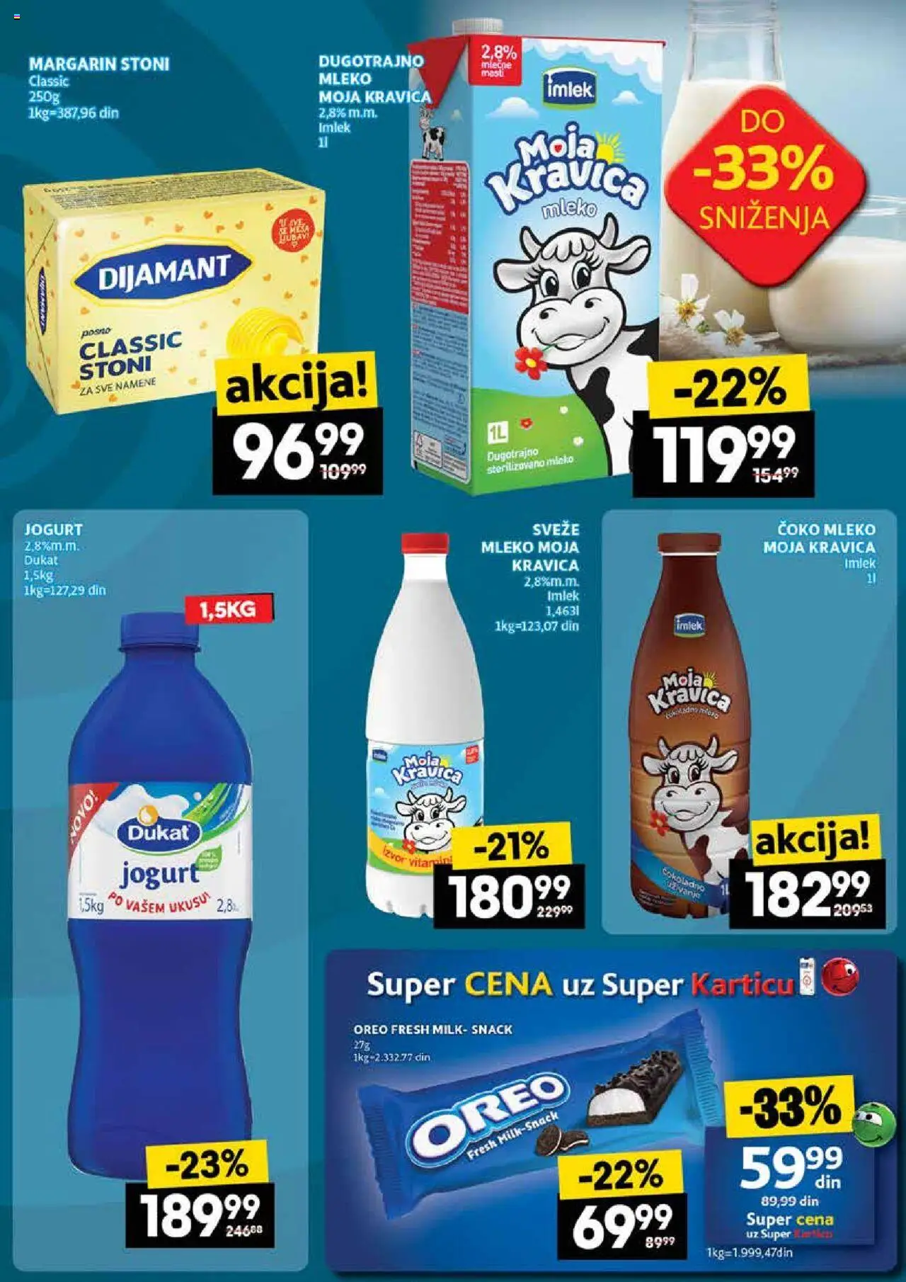 Idea katalog - važi od 18.09.2025 | Strana: 7 | Proizvode: Oreo, Moja kravica, Margarin, Mleko