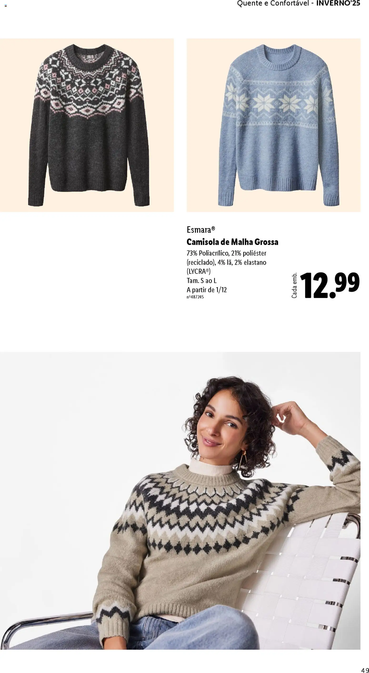 Lidl folheto │ válido de 01.12.2025 | Página: 49 | Produtos: Camisola