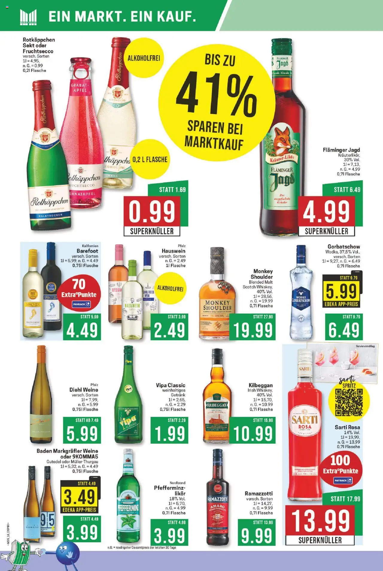 Marktkauf Prospekt 	 - gültig ab dem 25.08.2025 | Seite: 16 | Produkte: Sekt, Äpfel, Whiskey, Ramazzotti