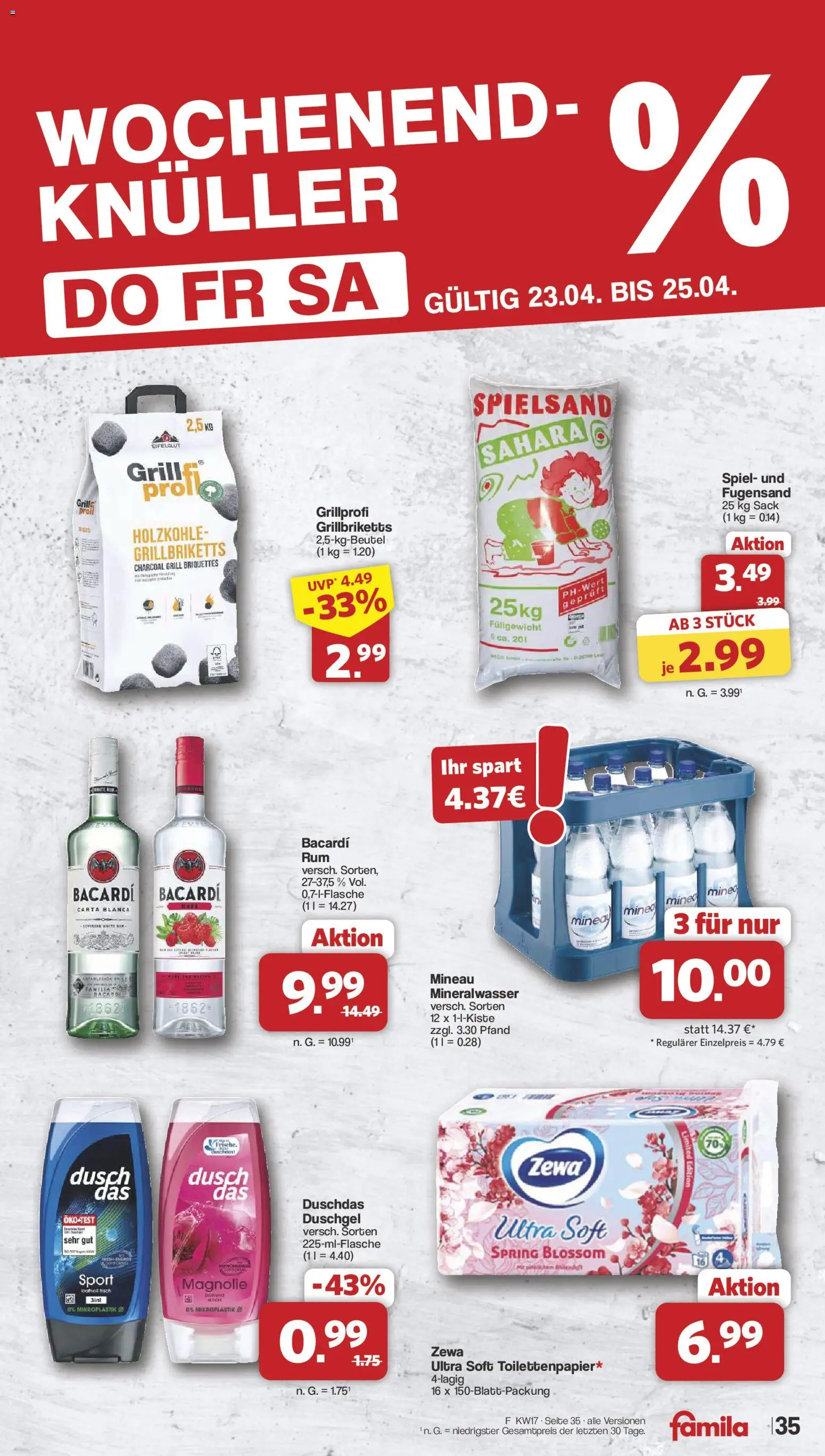 Famila Nordwest Prospekt 	 – gültig ab 20.04.2026 | Seite: 37 | Produkte: Spiel, Grill, Zewa, Duschgel