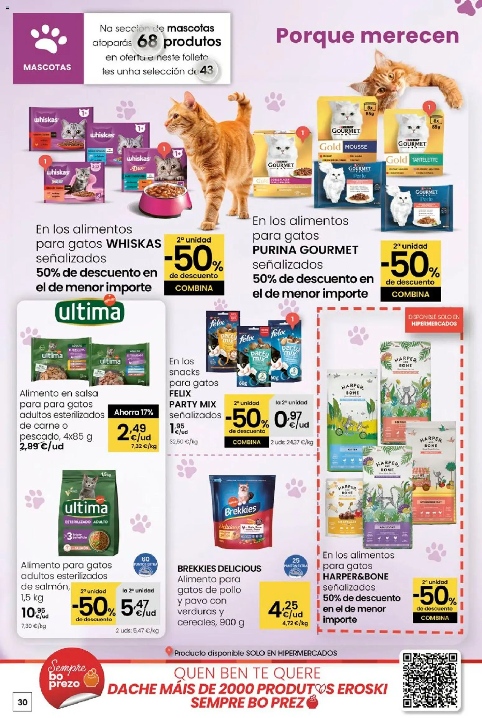 Eroski - Quen ben te quere farache aforrar │ válido desde el 15.01.2026 | Página: 30 | Productos: Mousse, Té, Κούβα