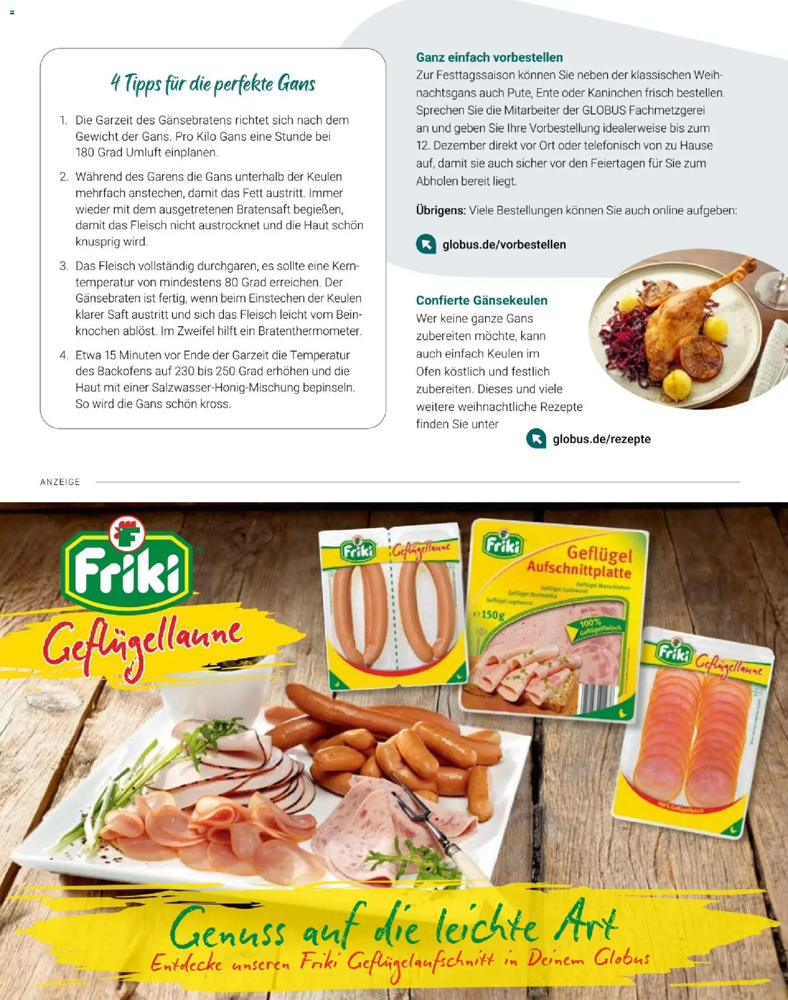 Globus Mio Magazin – gültig ab 01.12.2025 | Seite: 19 | Produkte: Ofen, Gewicht, Kaninchen, Ente