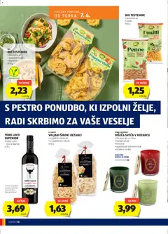 Katalog Hofer - Pregled kataloga iz trgovine Hofer SI, vrijedi od 01.04.2026 | Stranica: 16 | Proizvodi: Vino, Rezanci