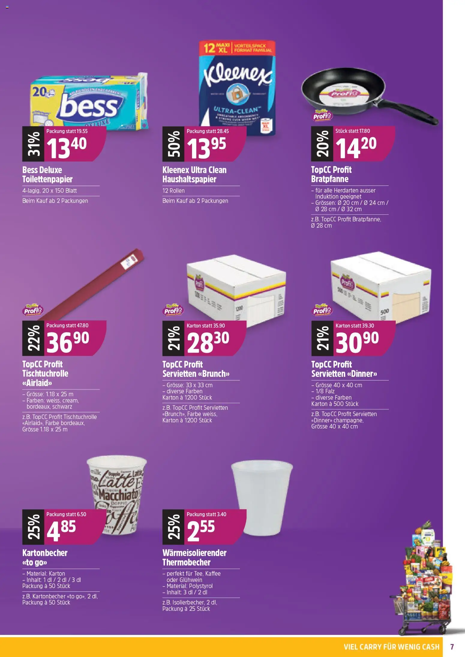 TopCC Aktionen Viel Carry – gültig ab 27.10.2025 | Seite: 7 | Produkte: Kaffee, Top, Toilettenpapier