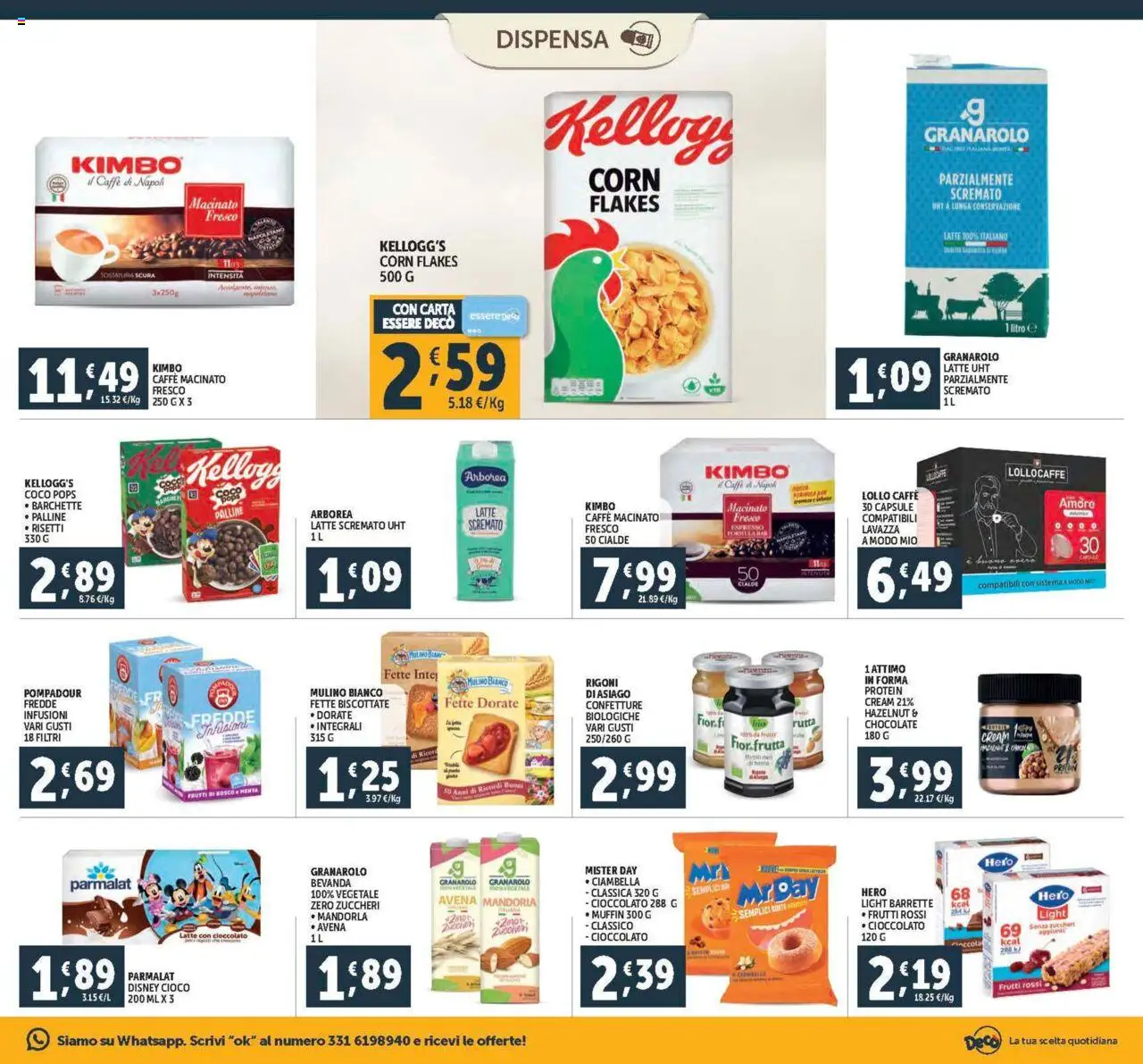 Volantino Decò del 29.07.2025 | Pagina: 11 | Prodotti: Frutta, Muffin, Fette biscottate, Macinato