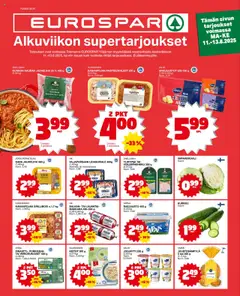 Katso Tokmanni - EUROSPAR Ylöjärvi Ruokasanomat voimassa alkaen 11.08.2025