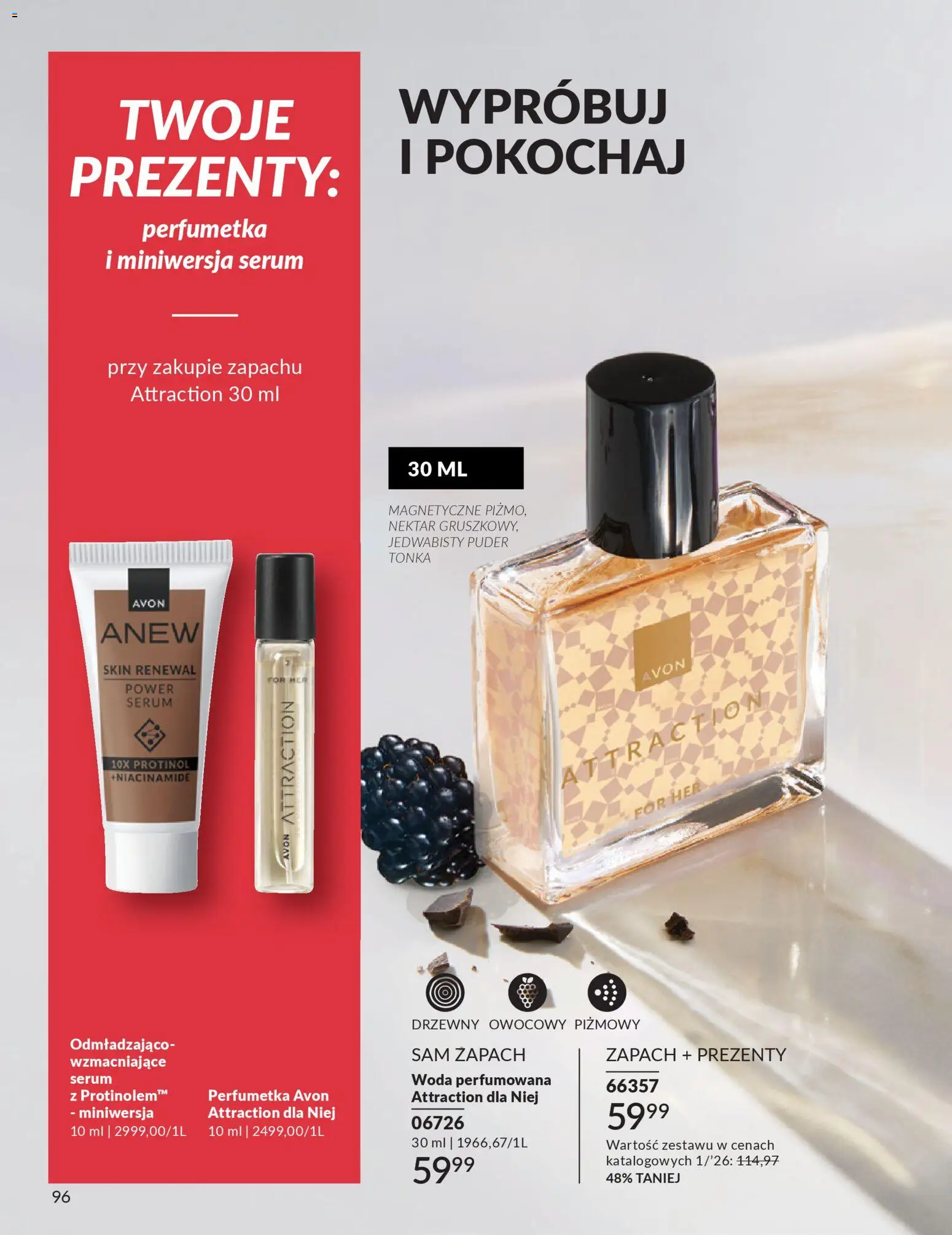 Avon Katalog 1 2026 od 01.01.2026 | Strona: 95 | Produkty: Zapach, Puder, Woda