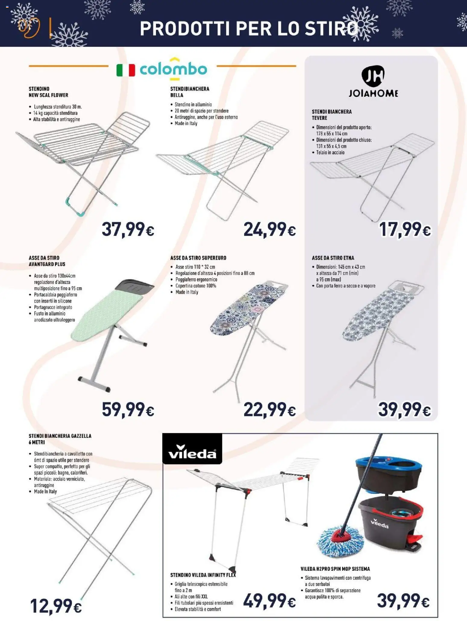 Volantino Unieuro del 06.12.2025 | Pagina: 34 | Prodotti: Centrifuga, Acqua, Silicone, Stendino