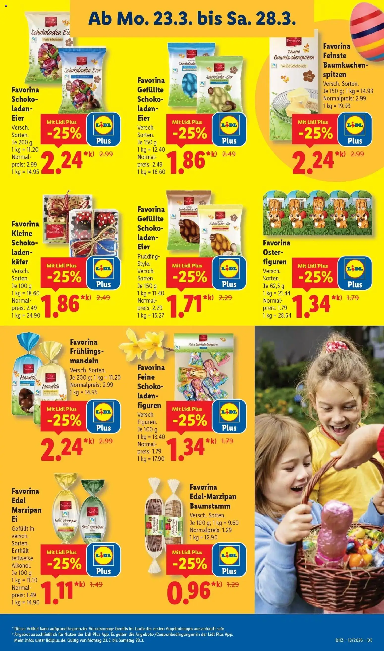 Lidl Prospekt Ebersbach – gültig ab 23.03.2026 | Seite: 35 | Produkte: Eier, Schokolade, Mandeln, Pudding