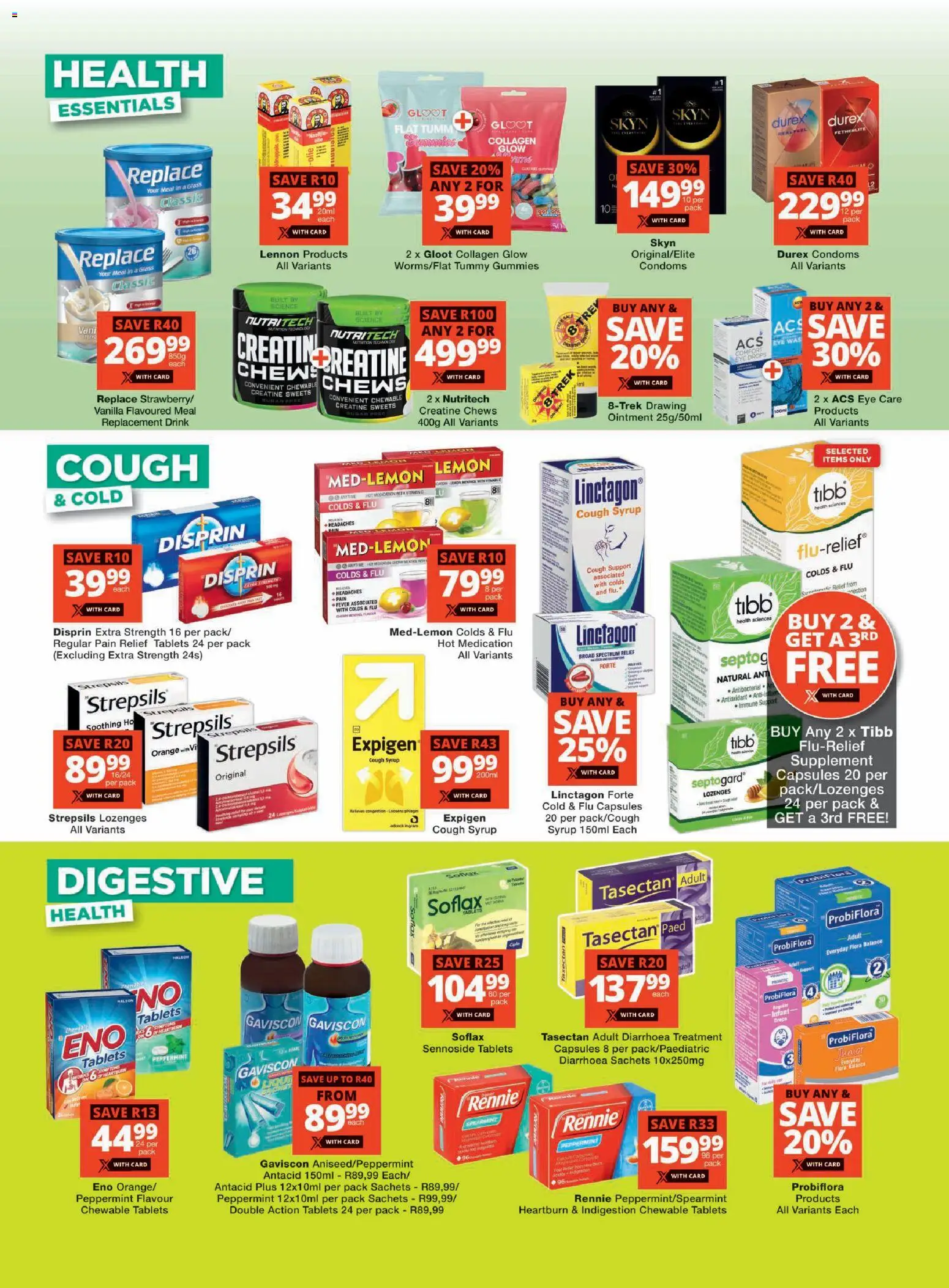 New Checkers catalogue – valid from 20.04.2026 | Page: 2 | Products: Sweets, Cough syrup, Syrup, Lemon