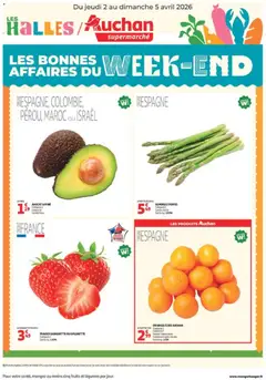 Auchan - Les bons plans du week-end dans votre super - Voorbeeld van een folder van Auchan, geldig van 02.04.2026