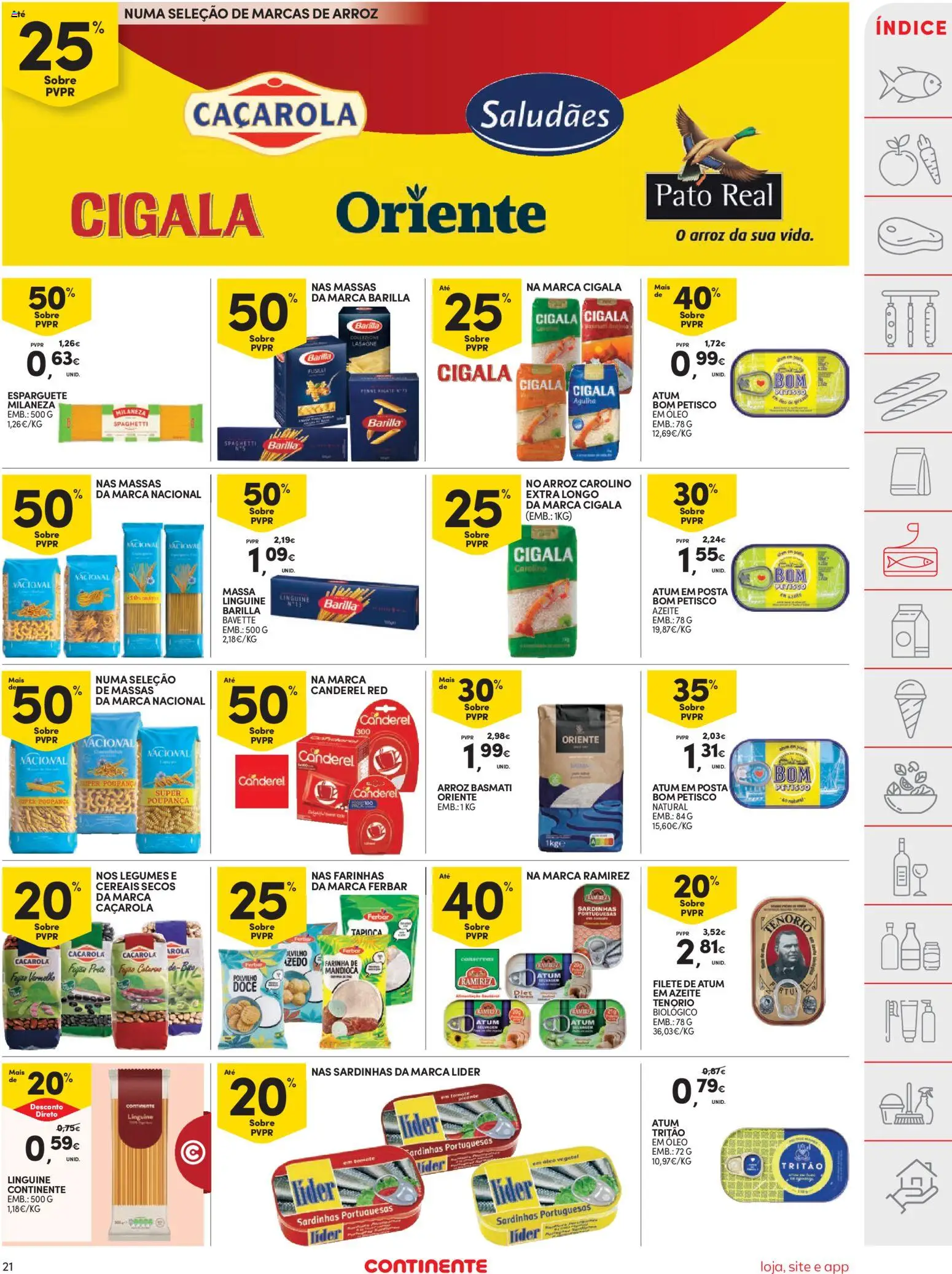 Continente folheto │ válido de 28.04.2026 | Página: 21 | Produtos: Azeite, Arroz basmati, Óleo, Arroz