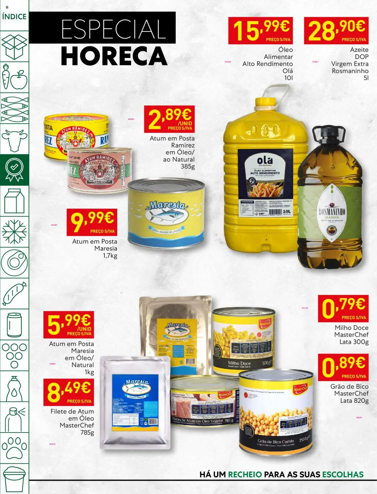 Recheio folheto │ válido de 19.08.2025 | Página: 16 | Produtos: Atum, Azeite, Óleo, Milho