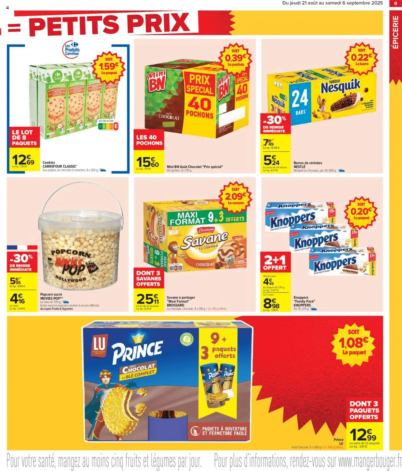  | Page: 11 | Produits: Sucre, Popcorn, Pépites de chocolat, Céréales