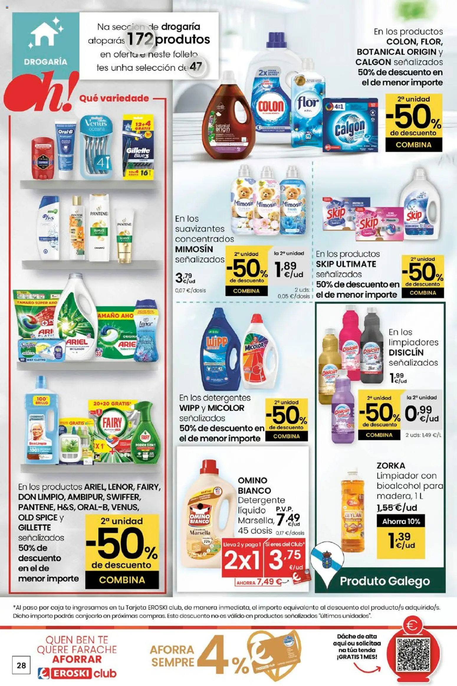 Eroski - Quién bien te quiere te hará ahorrar │ válido desde el 15.01.2026 | Página: 28 | Productos: Detergente, Té, Caja