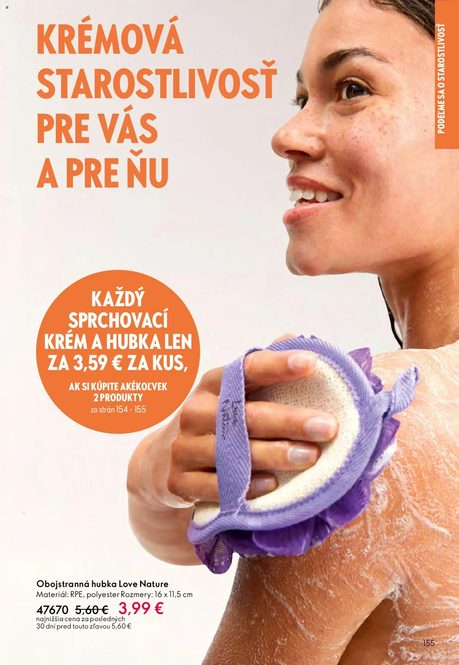 Nové Oriflame akcie – leták je platný od 06.05.2026 | Strana: 155 | Produkty: Hubka, Krém