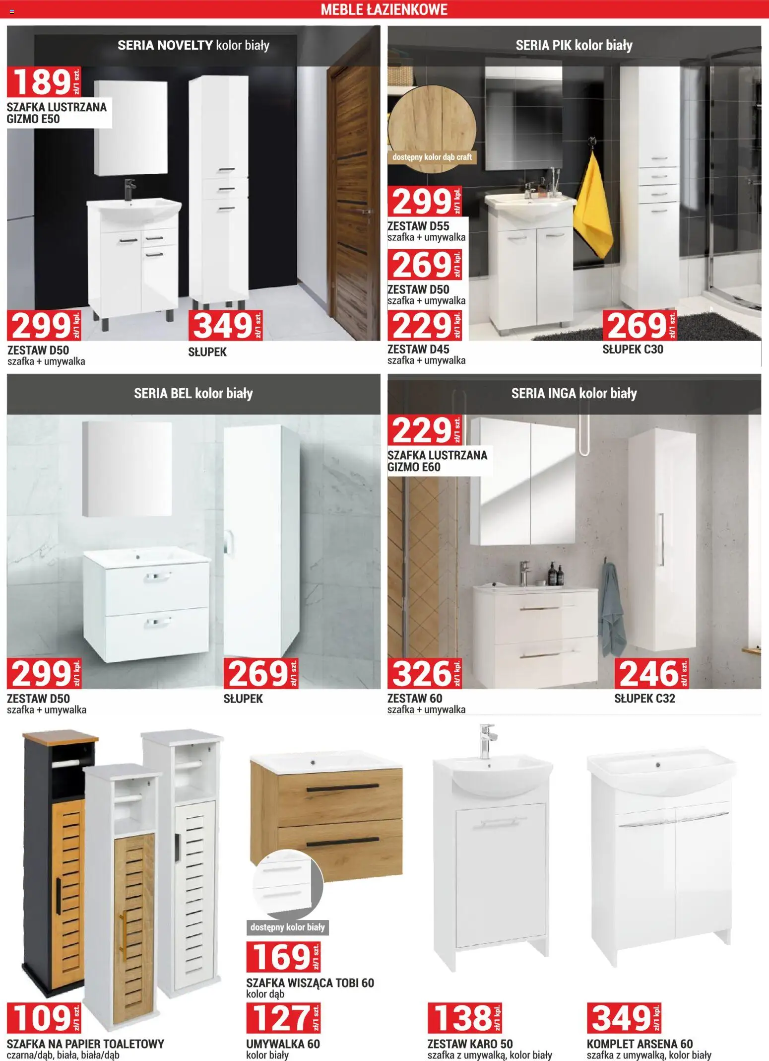 Merkury Market Gazetka od 01.11.2025 | Strona: 54 | Produkty: Papier toaletowy, Umywalka