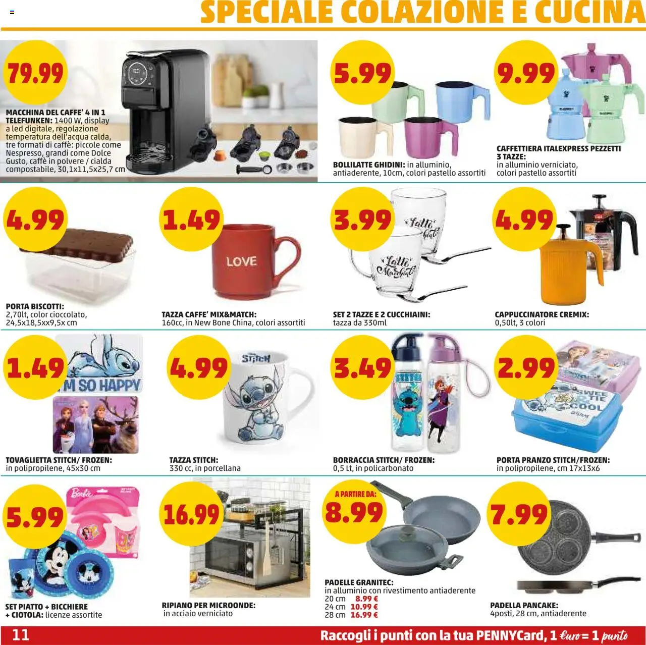 Volantino PENNY del 28.08.2025 | Pagina: 11 | Prodotti: Biscotti, Padella, Borraccia, Ciotola
