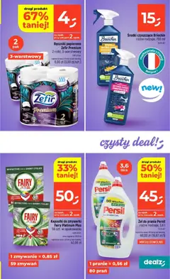 Pogląd oferty "Dealz Gazetka" - ważna od 18.12.2025 | Strona: 43 | Produkty: Persil, Ręczniki papierowe, Fairy platinum, Kapsułki do zmywarki