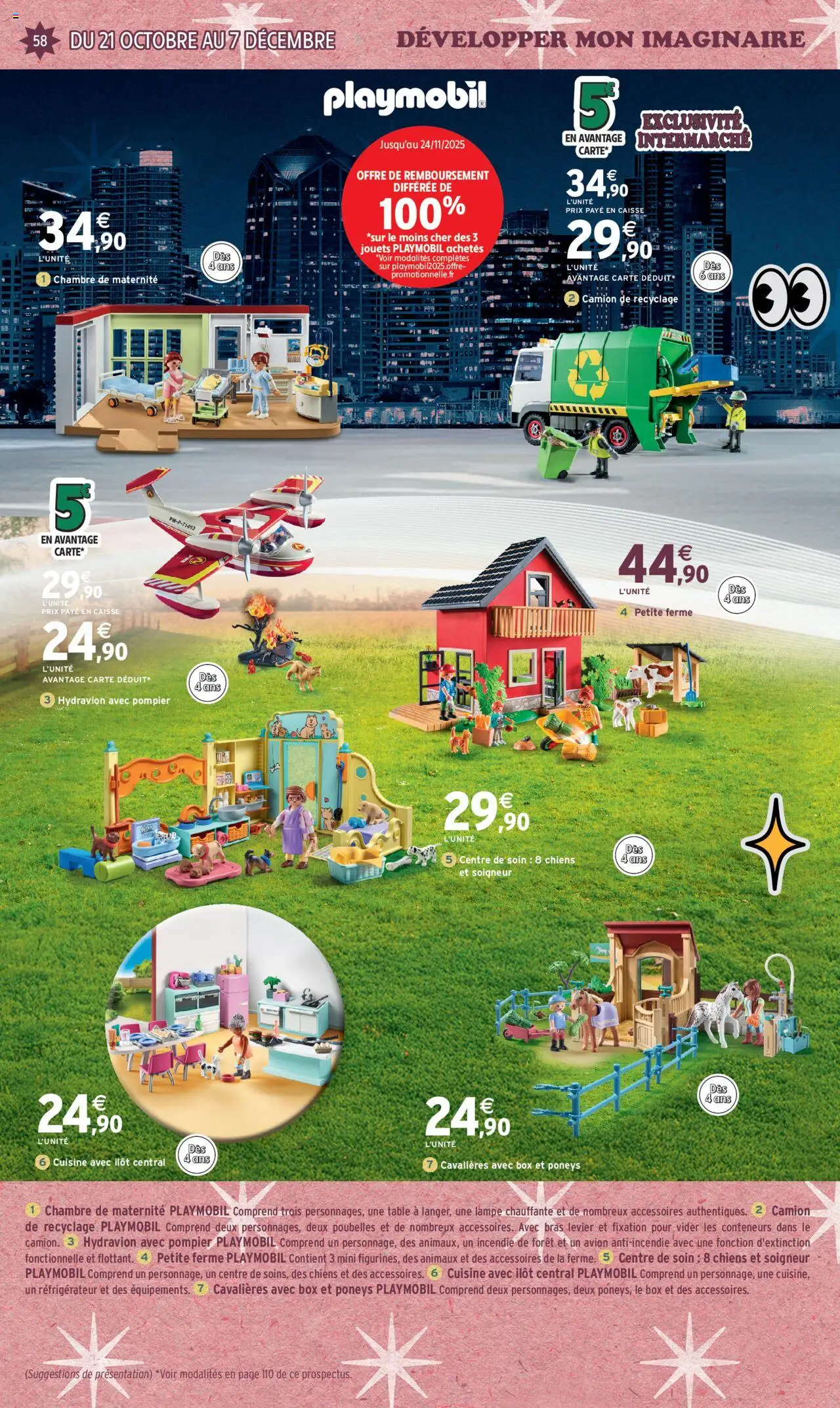 {H1} | Page: 58 | Produits: Réfrigérateur, Playmobil, Table, Lampe
