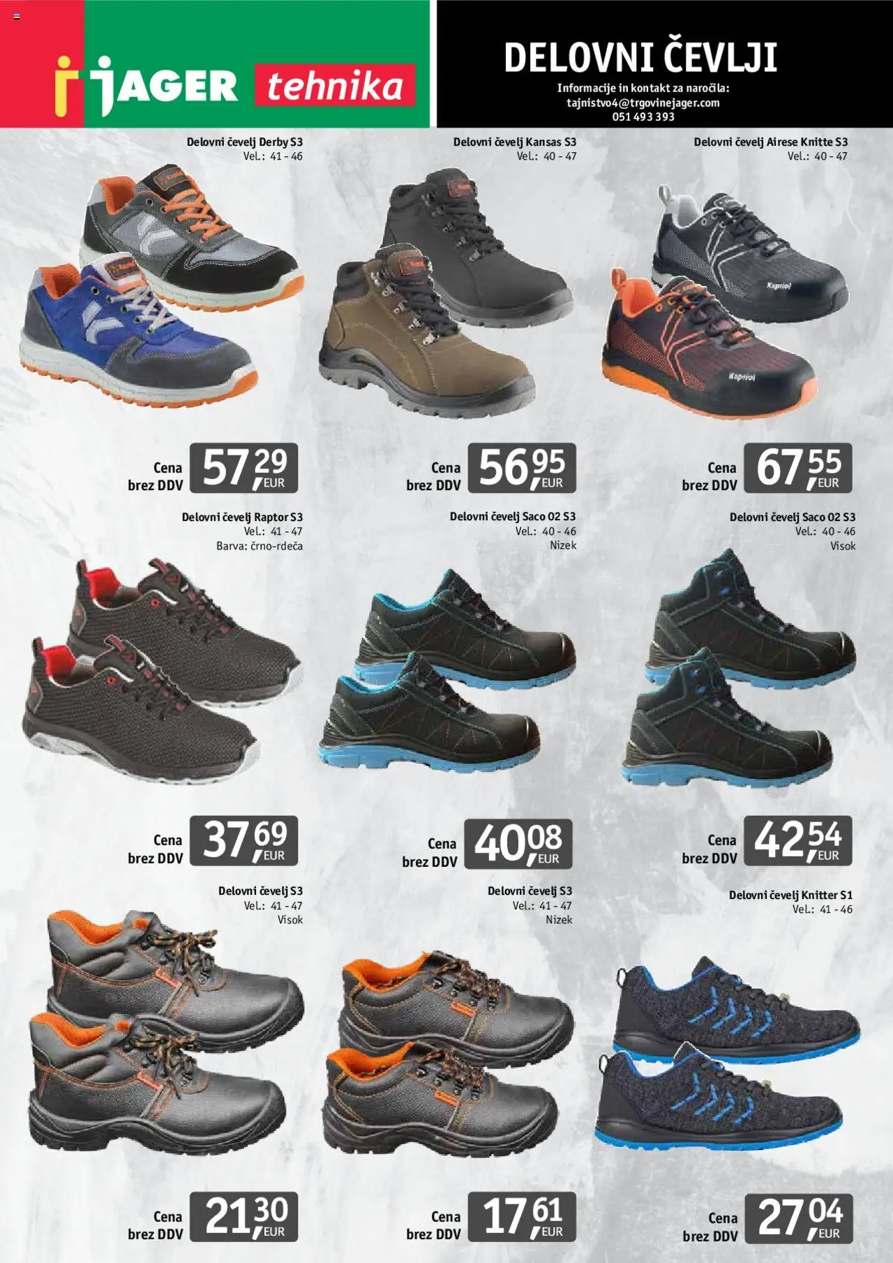 Jager katalog delovnih oblačil │ velja od 29.01.2024 | Stran: 6 | Izdelki: Barva, Cevlji