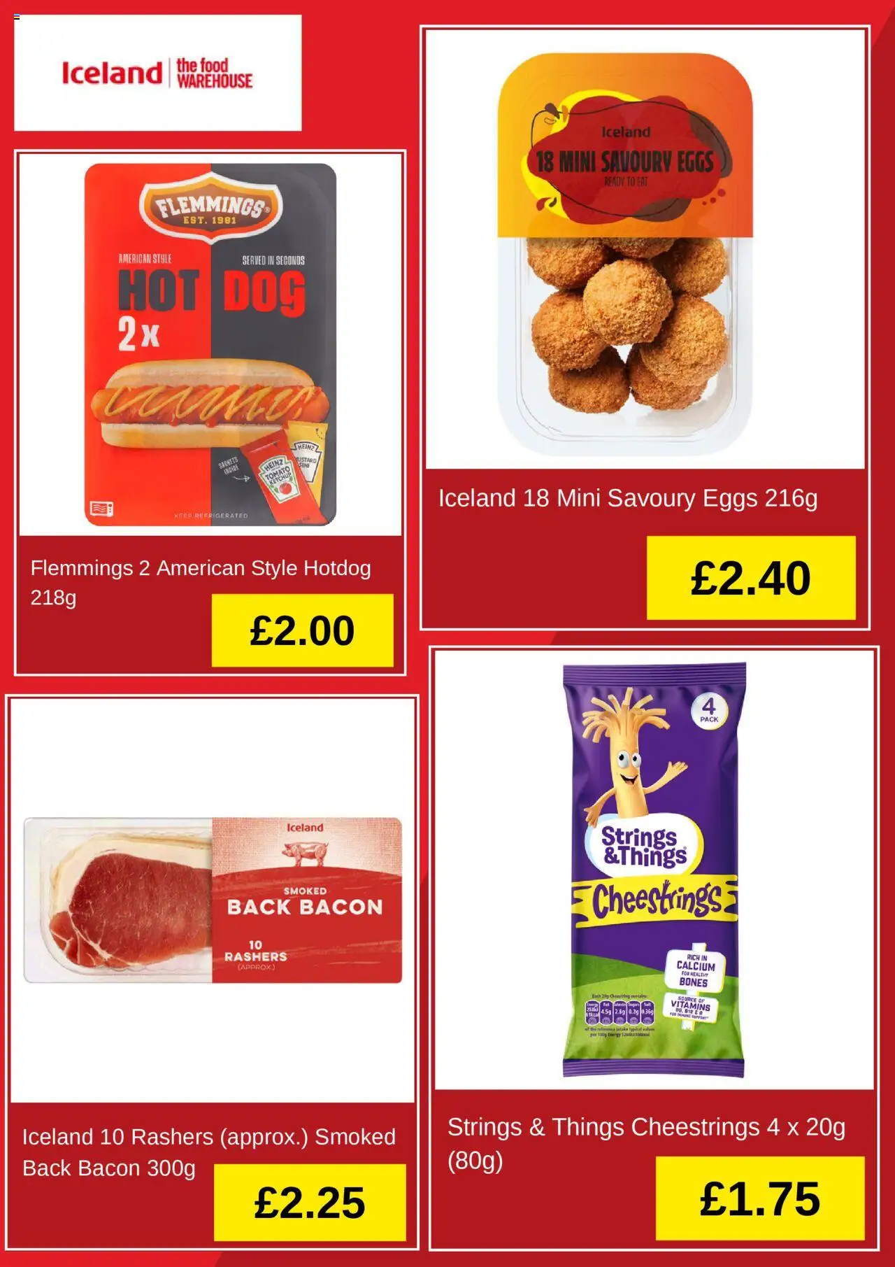  | Page: 4 | Products: Eggs, Ketchup, Bacon, Hot dog