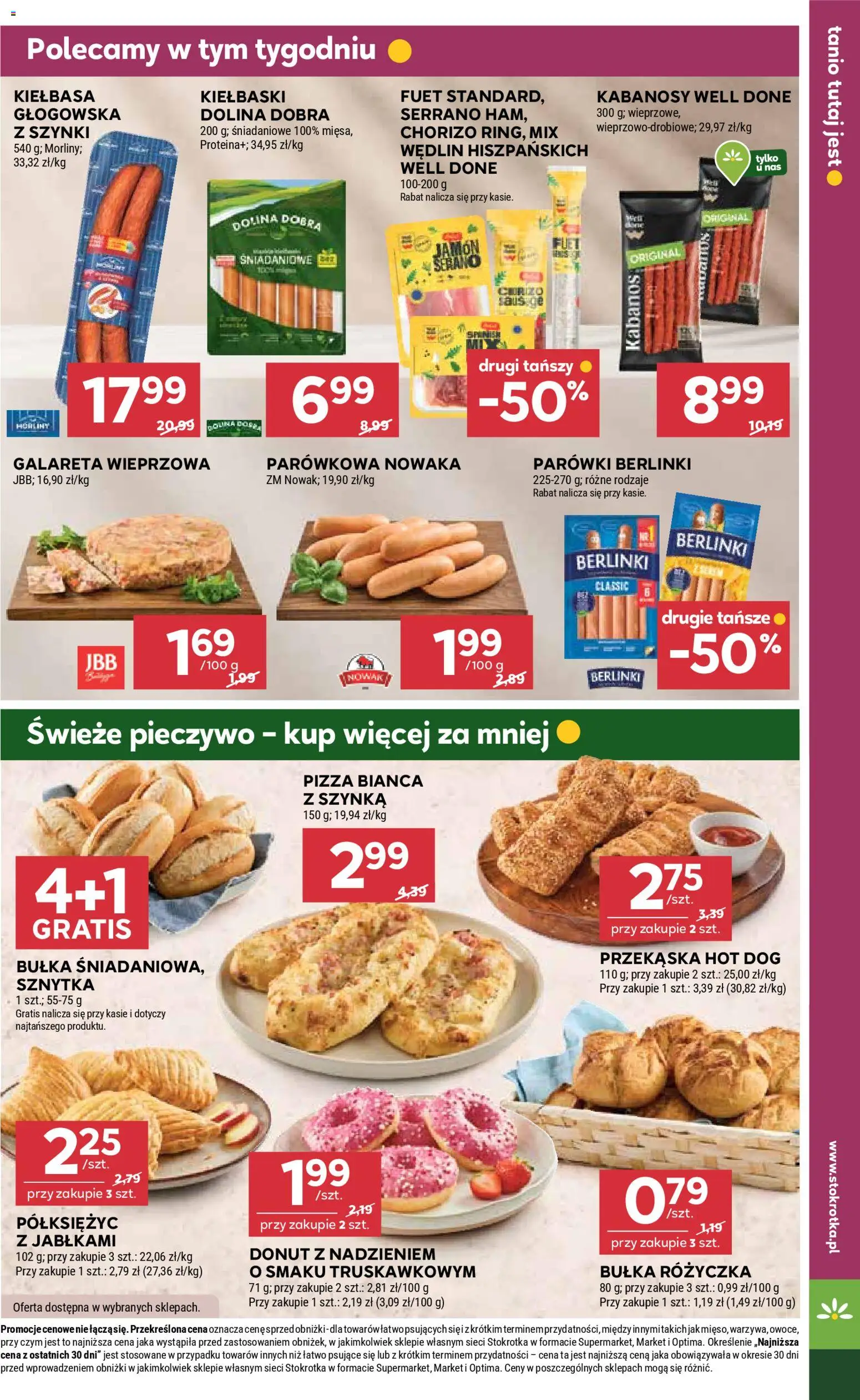 Stokrotka Gazetka od 15.01.2026 | Strona: 11 | Produkty: Pieczywo, Stokrotka, Kiełbaski, Bułka