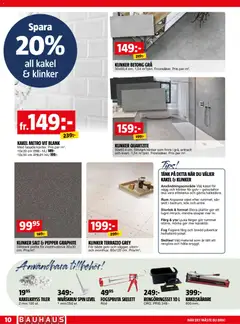 Bauhaus erbjudanden - Förhandsvisning av reklamblad från butik Bauhaus aktuell från 01.03.2026 | Sida: 10 | Produkter: Salt