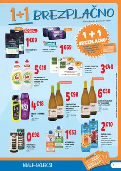 E.leclerc katalog akcije – veljaven od 12.11.2025 | Stran: 7 | Izdelki: Gel za tusiranje, Vino, Detergent, Voda