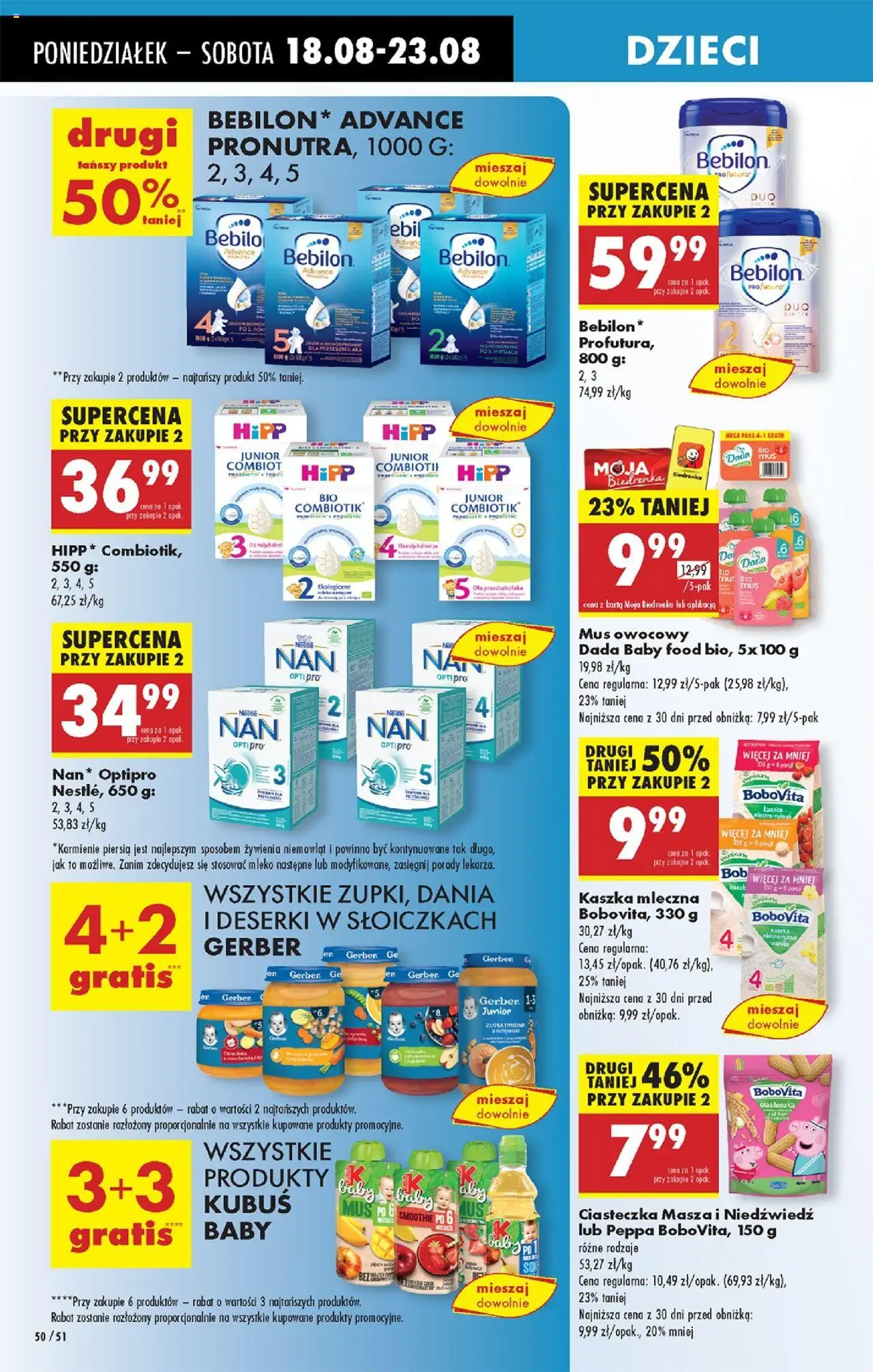Biedronka gazetka od 18.08.2025 | Strona: 62 | Produkty: Karta, Smoothie, Mleko, Ciasteczka