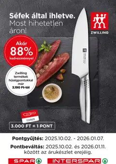 Spar Zwilling hűségakció - amely érvényes a következő dátumtól: 02.10.2025