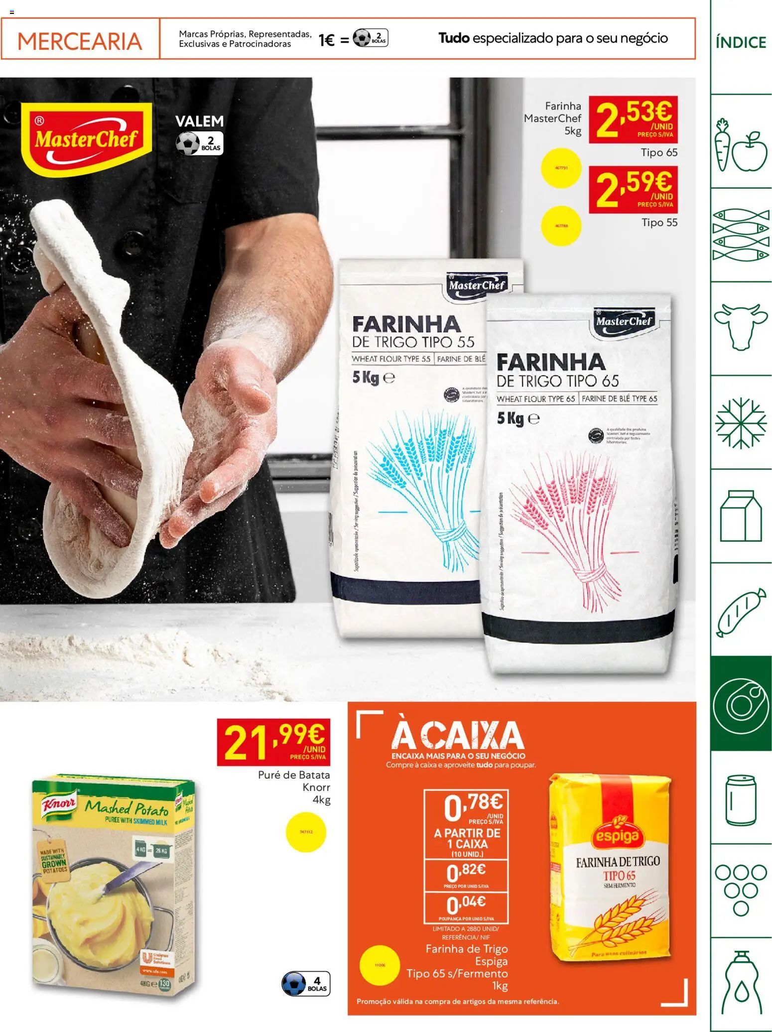 Recheio Horeca │ válido de 21.04.2026 | Página: 19 | Produtos: Batata, Farinha de trigo, Knorr, Caixa