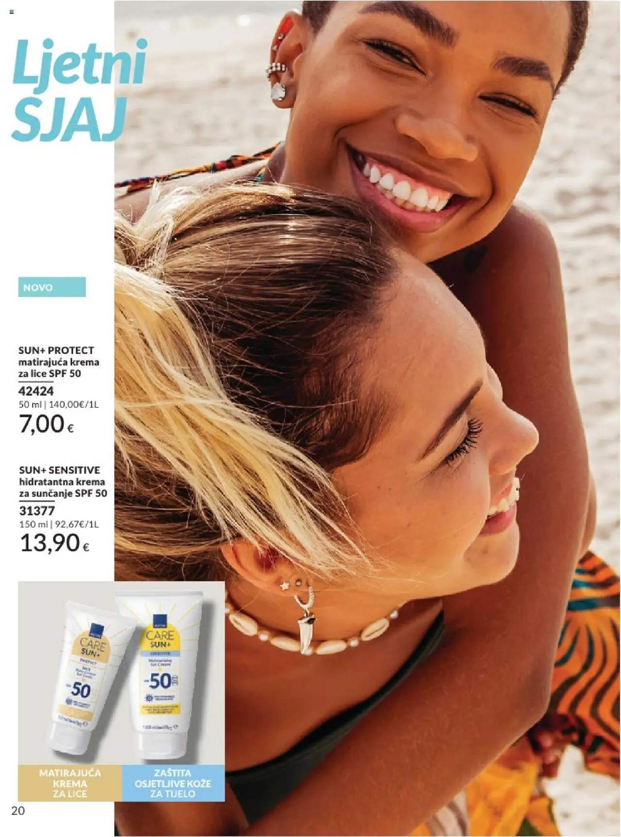 Avon katalog | vrijedi od 31.05.2025 | Stranica: 20 | Proizvodi: Krema za lice, Krema za sunčanje, Krema