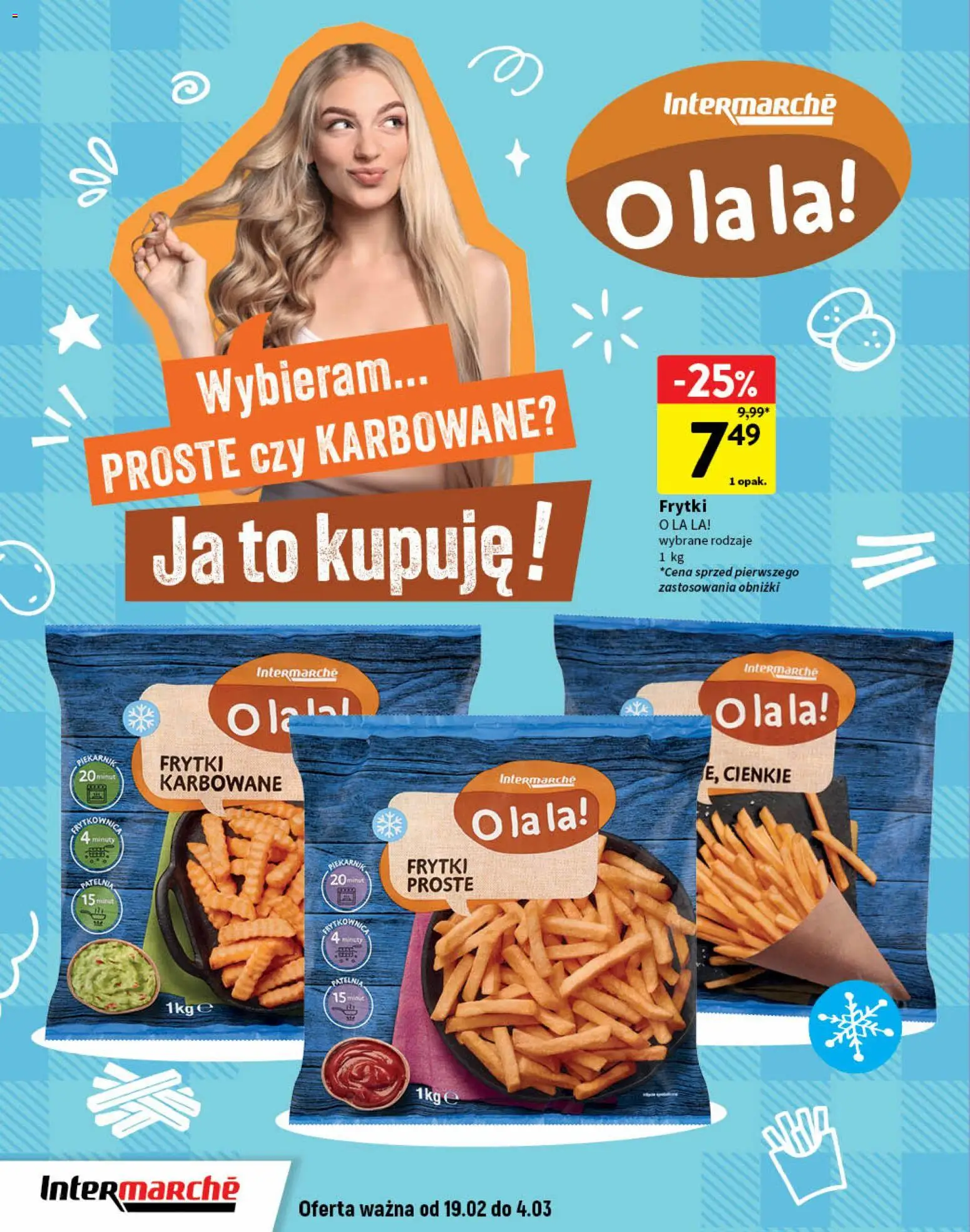 Intermarche Gazetka - O la la od 19.02.2026 | Strona: 8 | Produkty: Piekarnik, Frytki, Patelnia