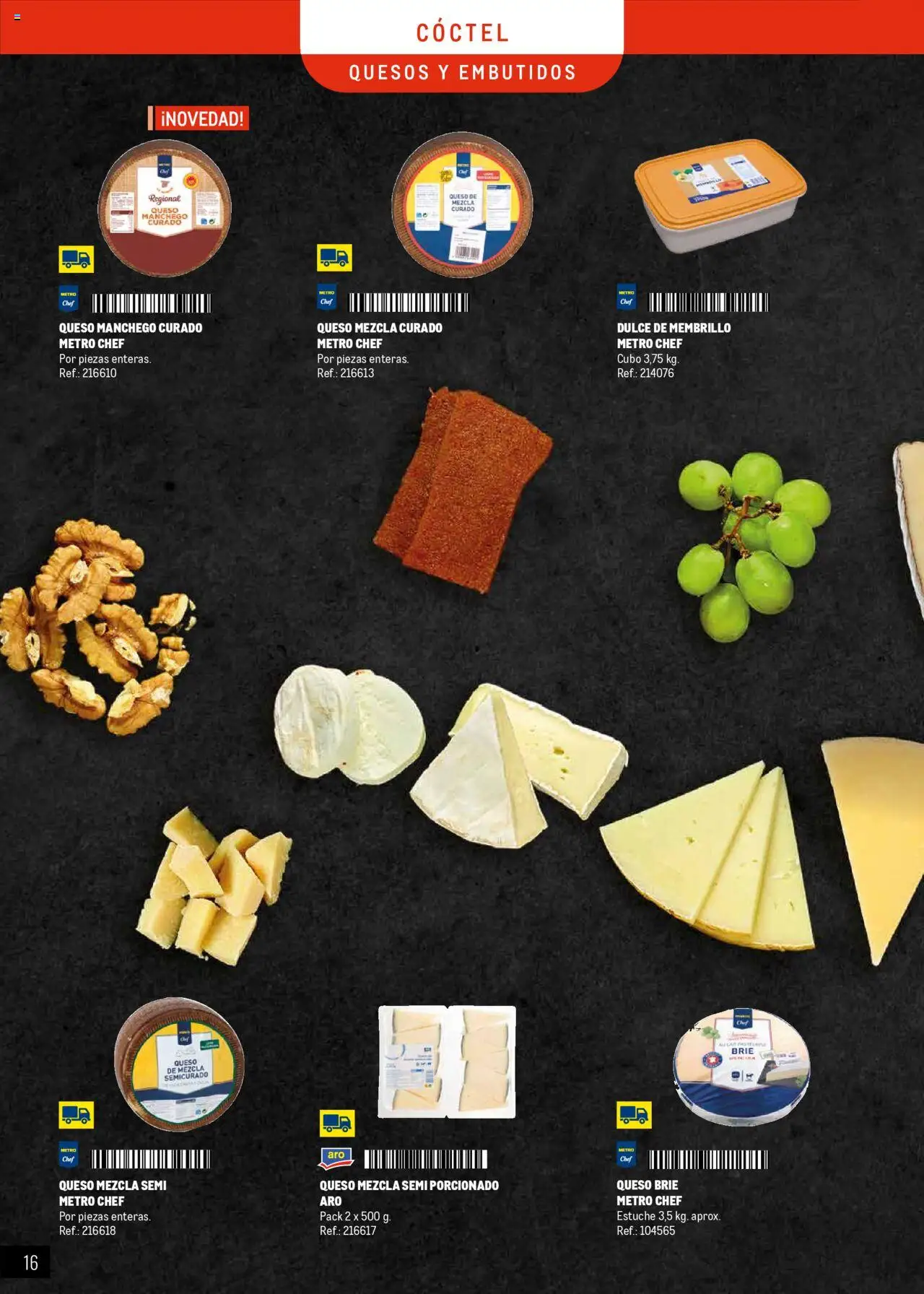 Makro - Catering y Eventos Península │ válido desde el 11.06.2025 | Página: 16 | Productos: Queso, Νυχτικό