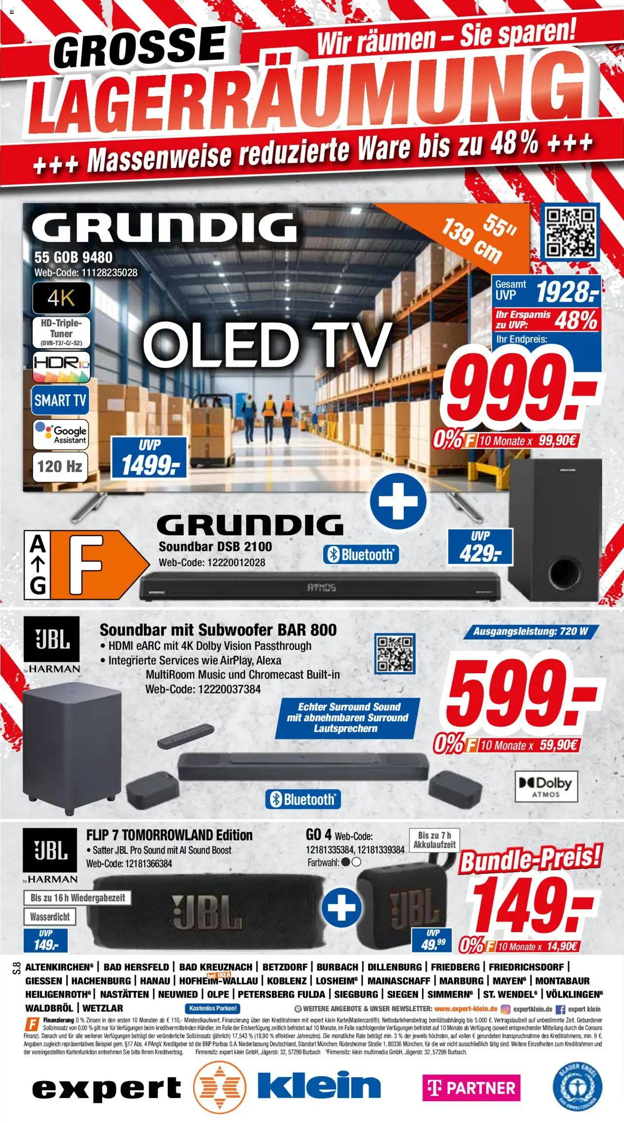 Expert Prospekt 	 - gültig ab dem 18.08.2025 | Seite: 8 | Produkte: Bad, Smart TV, Soundbar, TV