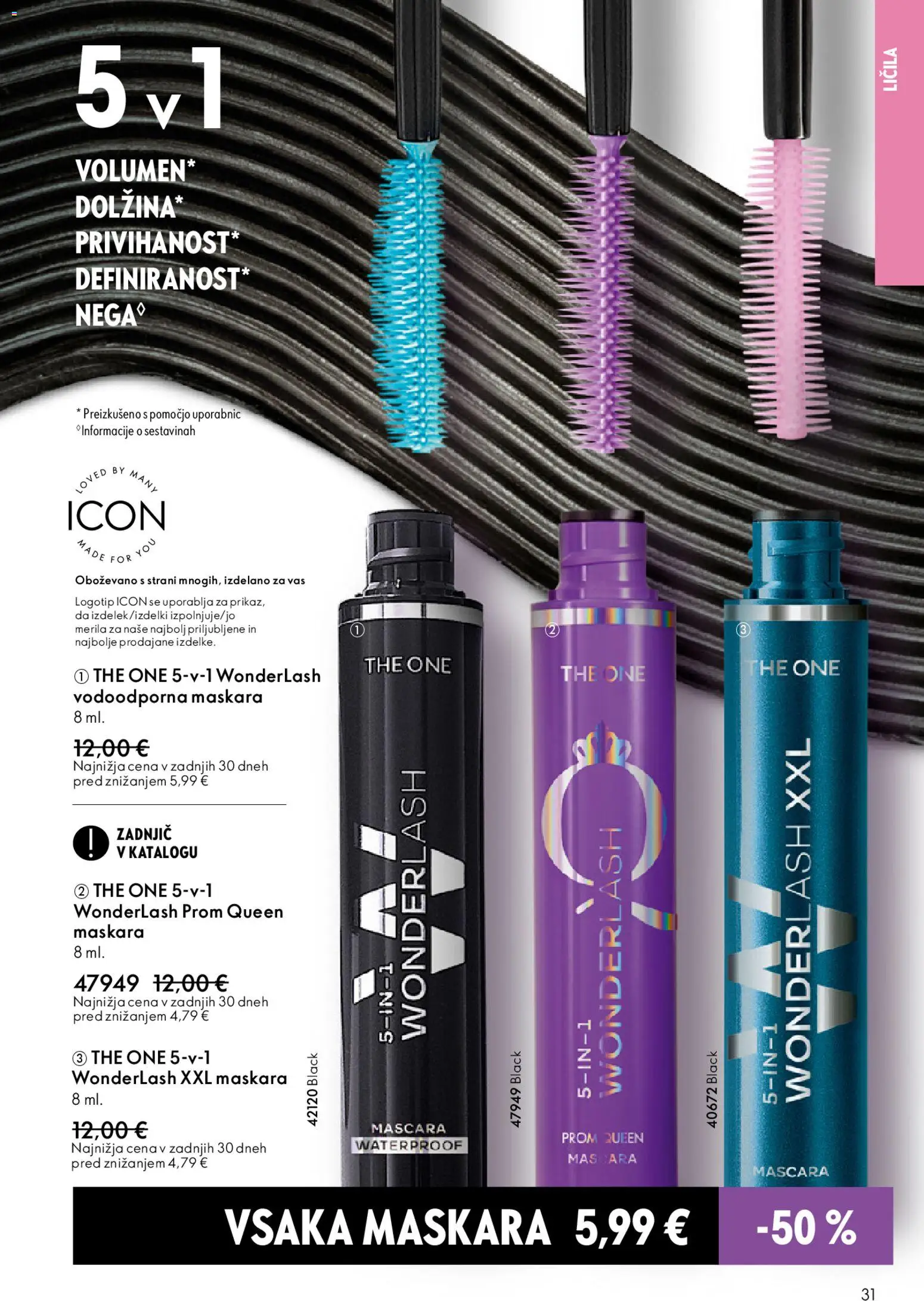 Novi Oriflame katalog ponudbe – veljaven od 31.12.2025 | Stran: 31 | Izdelki: Licila, Maskara