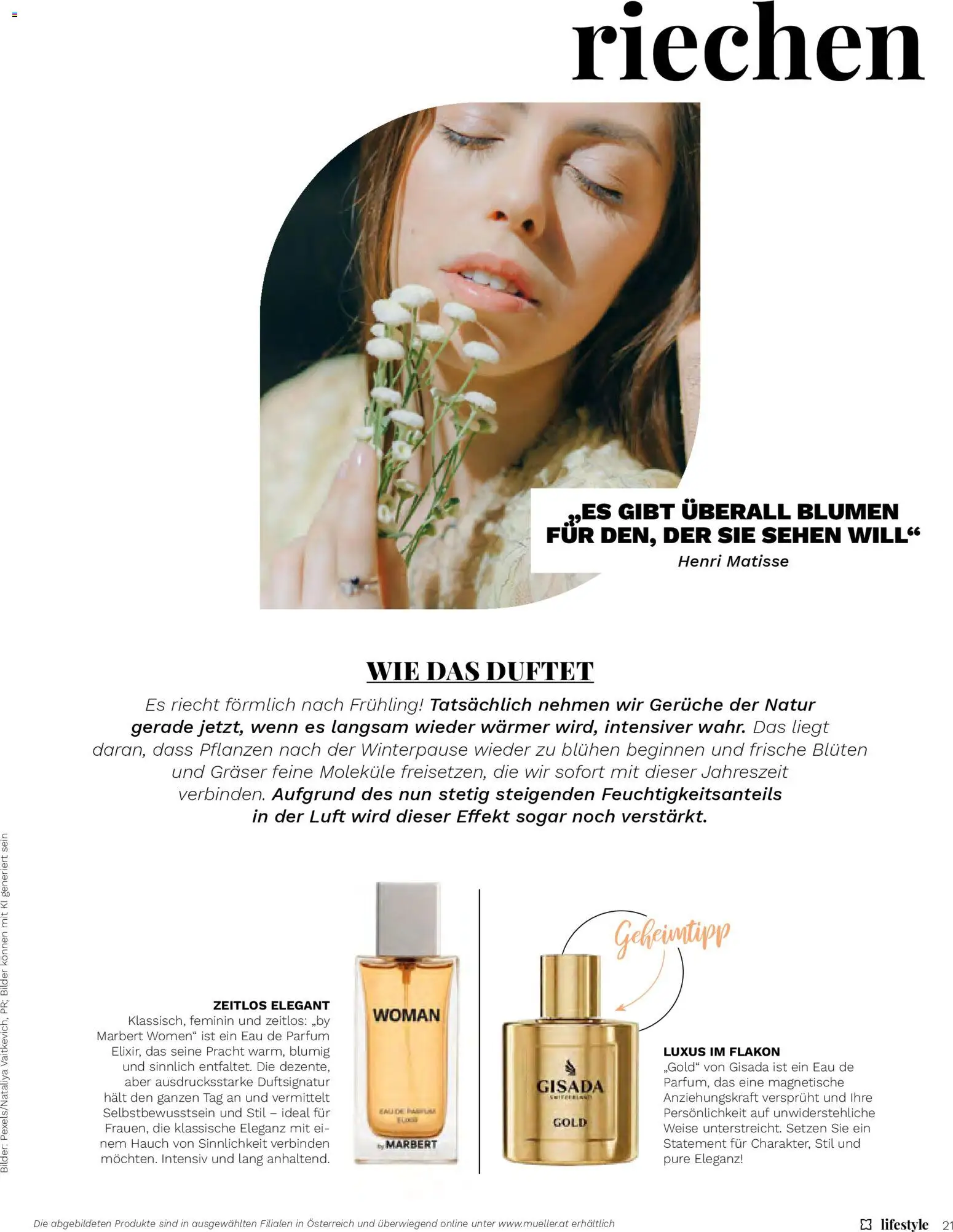Müller Magazine Lifestyle 2/26 gültig ab 01.03.2026 | Seite: 21 | Produkte: Parfüm
